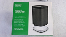 Flexson Illuminated Charging Lighted Speaker Stand Black/Chrome for SONOS PLAY:1