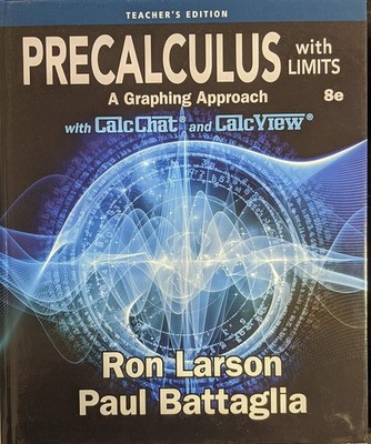 Precalculus with Limits: A Graphing Approach 8th, Teacher's Edition,BRAND NEW