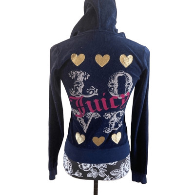Rare Vintage Juicy Couture Velour Track Jacket Hoodie