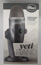 Blue Yeti NANO A00098 New in Box, Premium USB Condenser Microphone - Shadow Grey
