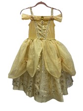 Disney Princess Belle Gown Girl 7/8 Golden Butter Yellow Rare Tulle Costume