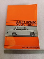 Original 1967 Alfa Romeo Giulia 1300 TI Maint...