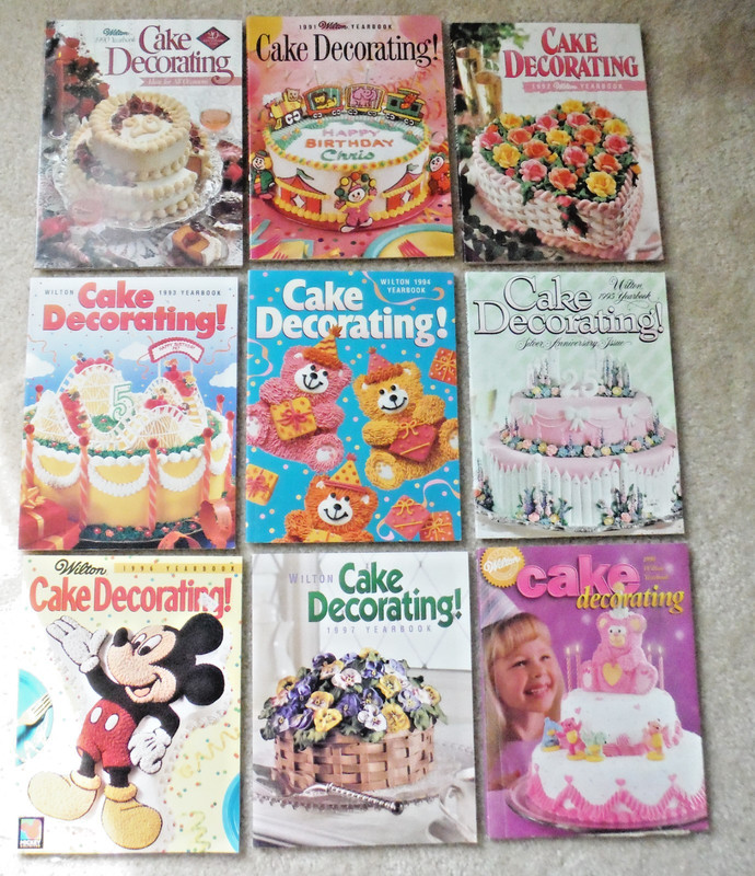 9 WILTON CAKE DECORATING 1990s Magazines yearbooks 1990-1998