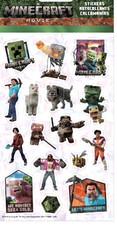 Minecraft-Movie-Sticker Sheet Set-32 Stickers Double-Sided Licensed New