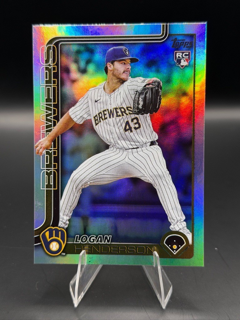 Logan Henderson RC 2025 Topps Update Rainbow Foil Rookie Orioles #US137