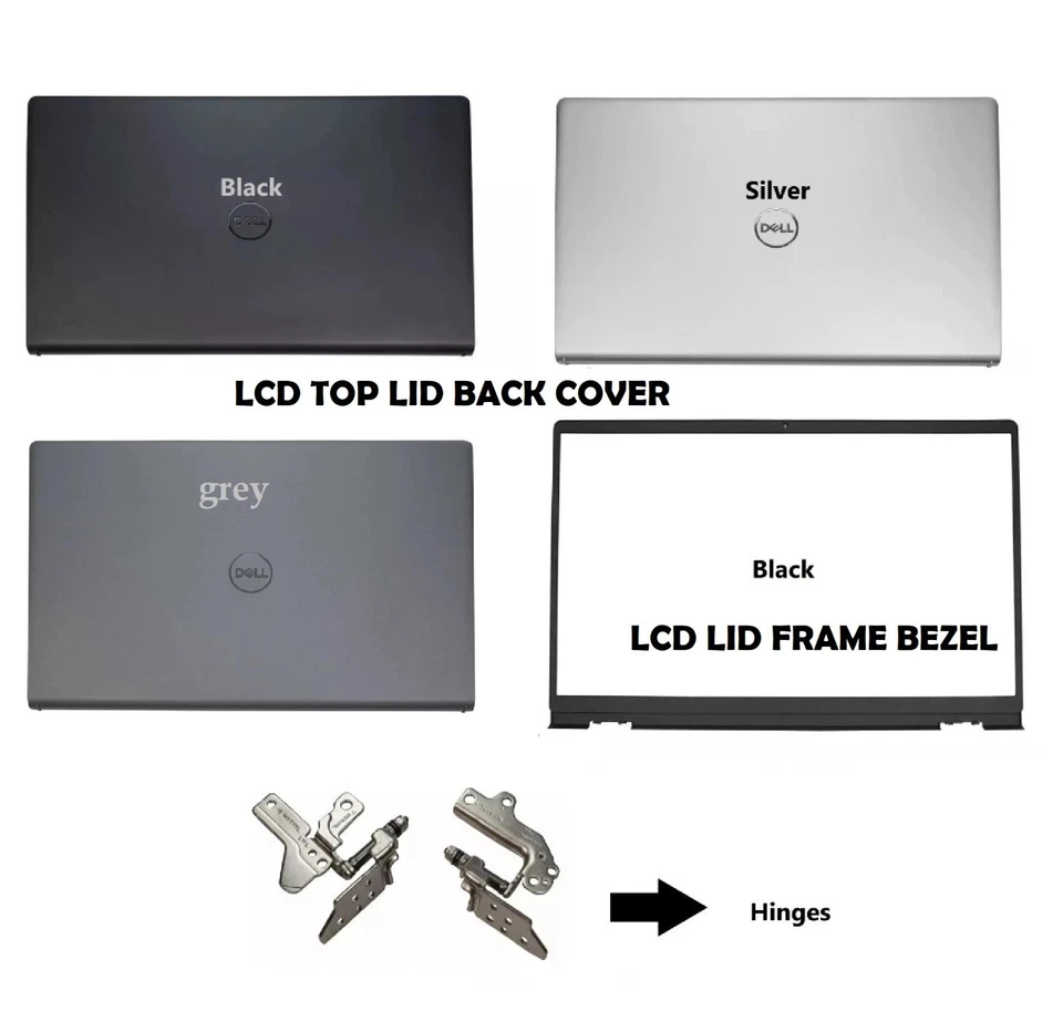 LCD Rear Back Lid Cover Bezel Hinges For Dell Vostro 3510 3511 3515 3520 3525 - Image 1 of 1
