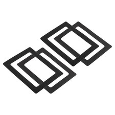 Magnetic Photo Frame, 4pcs 5x7 Inch Picture Holder PVC Black