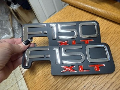 Fits 97-03 F150 Truck F150 XLT Emblems Pair 1997-2003