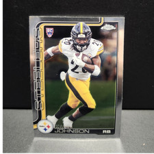 Topps Chrome Kaleb Johnson RC #C90 Pittsburgh Steelers Football Card