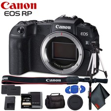 Canon EOS RP Mirrorless Digital Camera Body Only Includes Extra Battery Pack,