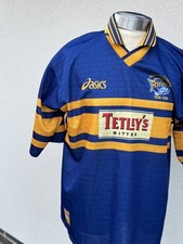Asics Leeds Rhinos 1999 home Millenial Celebration rugby shirt jersey size XL