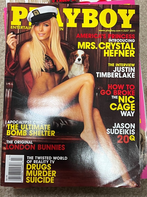 Playboy Magazine July 2011 -  Crystal Hefner Justin Timberlake Jason Sudeikis