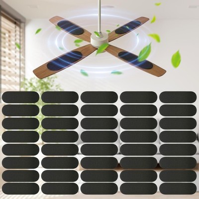 40 Packs Ceiling Fan Filters for Blades, Activated Coconut Shell Carbon Ceili...
