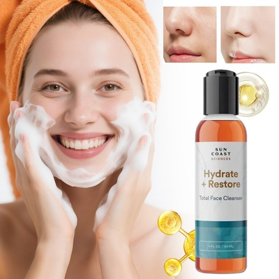 #ad Sun Coast Sciences New Hydrate Restore Total Face Cleanser 120ml $11.46