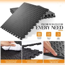 Soft Foam Yoga Tiles Thick Eva Play Mat GYM Flooring Interlocking Floor Mats UK