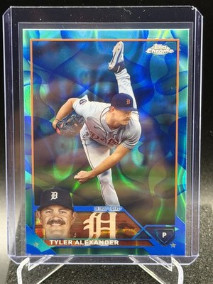 Tyler Alexander 2023 Topps Chrome Aqua/Blue Lava Lamp Refractor #73/175 - Tigers