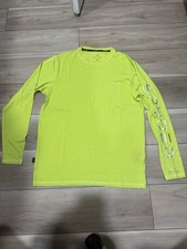 SPYDER RASH GUARD MEN'S SURF SAND SUN 30 LONG SLEEVE SUN SHIRT MEDIUM