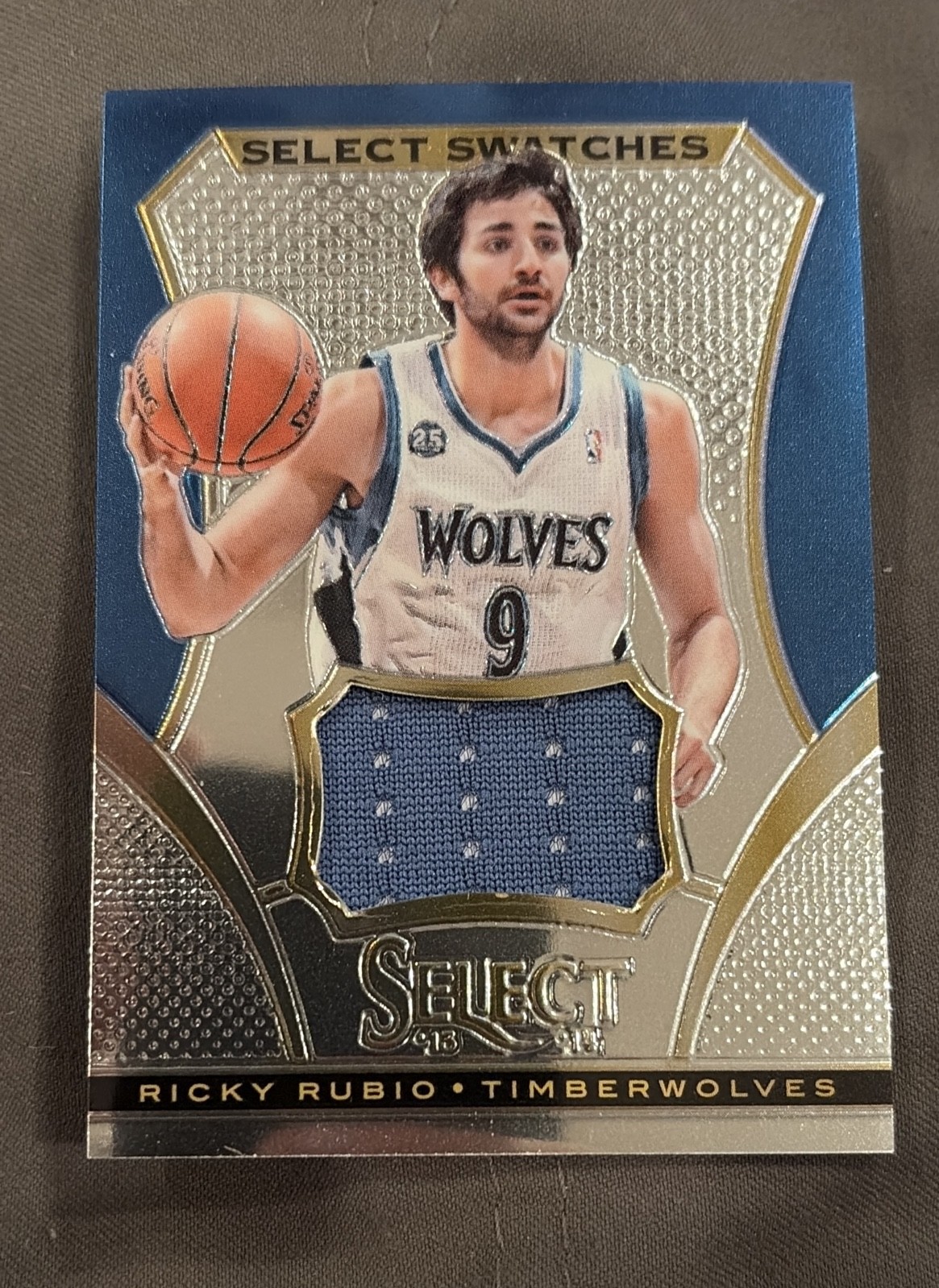 2013-14 Panini Select - Select Swatches Ricky Rubio #37 (MEM)