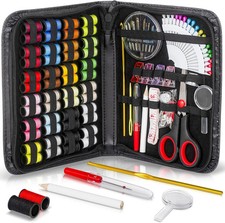 119-Piece Travel Sewing Kit for Adults & Kids...