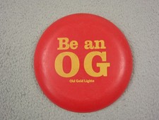 Vintage Old Gold Lights Be an OG Red Frisbee Flying Tobacco Advertising Promo