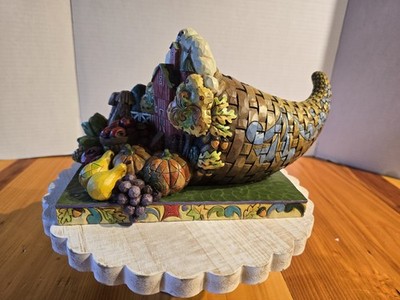 NIB Jim Shore ''Country  Bounty'' 2010 Cornucopia Diorama 4017595