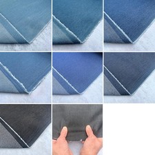 Spandex Stretch Denim Fabric Soft Jean Material Dressmaking Bags Upholstery 58"