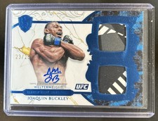2025 Topps UFC Royalty Joaquin Buckley Regalia Relic Signatures Blue Auto #/25