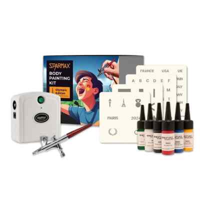 Airbrush Body Paint Party Set / Olympic Edition Sparmax DC-25