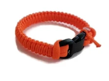 Paracord Bracelet 550 Neon Orange/Neon Orange Micro Cord U.S. Seller - Handmade