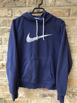 blue and white nike jumper