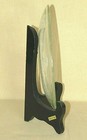 Vintage 6.25" Mother's Glass Plate with Wooden Plate Stand — photo 3