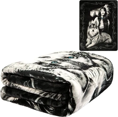 Wolf Queen Size Blankets & Throws