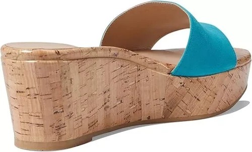 Stuart Weitzman Summer Slide Women's Size 9.5 Capri Slip On Wedge Sandal KHD977 - Picture 9 of 10
