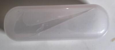 Nike Vision Sunglass Case Plastic Swoosh Logo Made In Italy