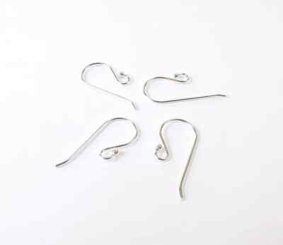Orecchini Ipoallergenici Ganci Per Orecchini In Argento Sterling 925 - Filo Francese 27mm, Modello G30397, Turchia Ganci Ricambio Gioielli