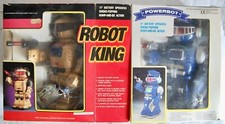 Botoy x2 Shing Kee/Tai Way Robots. Robot King and Powerbot. Boxed. Spare/Repair.