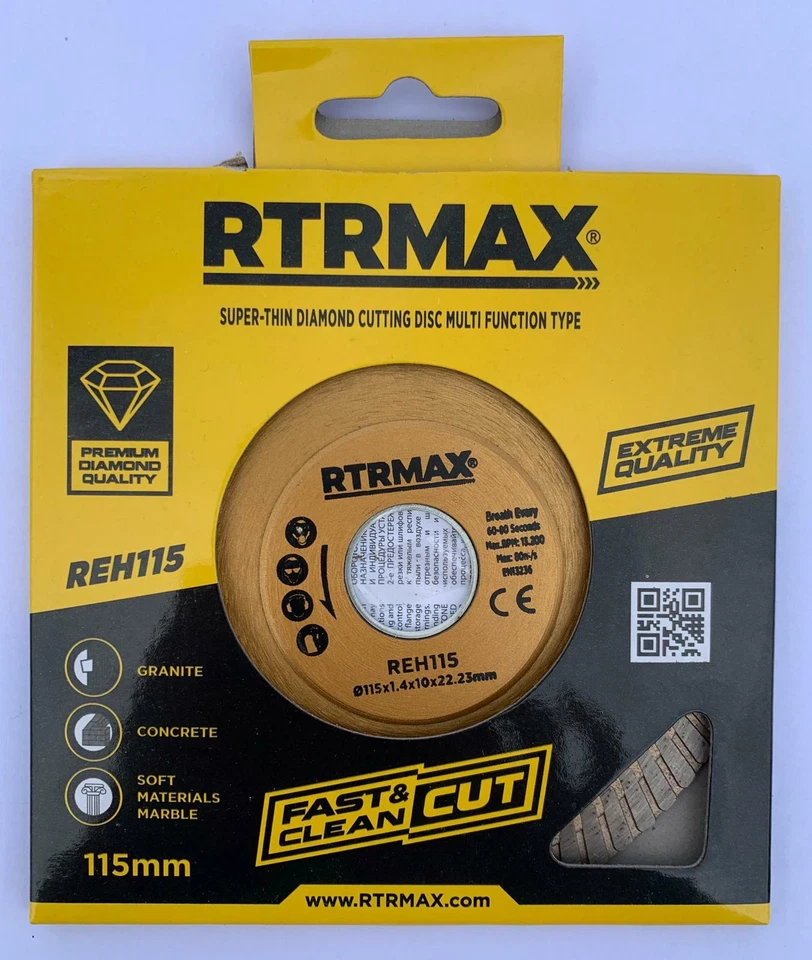 115mm 4.5"Angle Grinder Turbo Disc Porcelain TileThin Diamond Dry Cutting Disc - Image 3 of 4