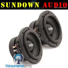  2 SUNDOWN AUDIO SA-6.5 SW D4 6.5" SUBS 200W RMS DUAL 4-OHM SUBWOOFERS SPEAKERS