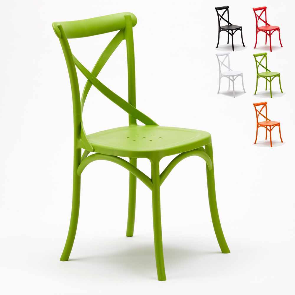 Silla de la cocina polipropileno Vintage Paesana Diseño Cruz