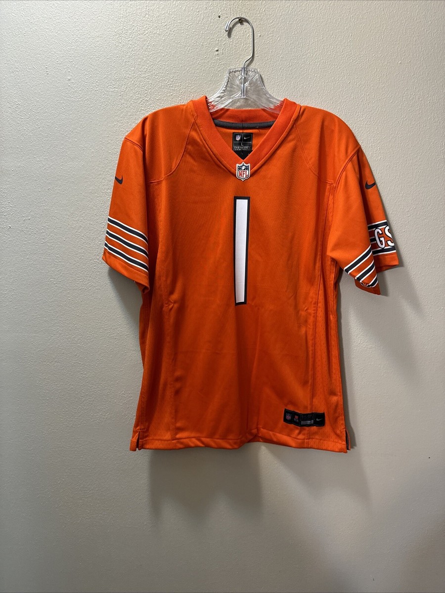 Chicago Bears Orange Jerseys In Play Nike NFL On Field Chicago