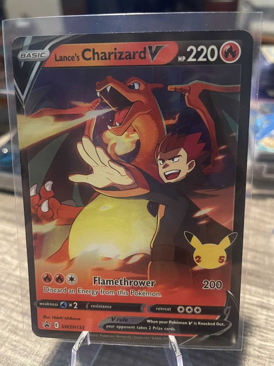 ポケモンカード25th Lance’s Charizard V Pokemon 123/S-P Lance's Charizard V 25th Anniversary Chinese Promo