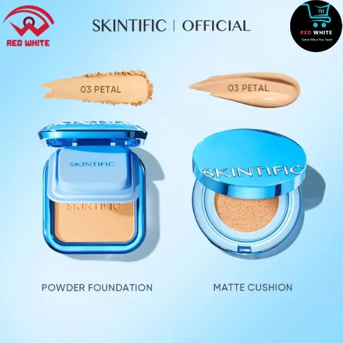 SKINTIFIC Two Way Cake Powder 9g +Matte Cushion Foundation / Gold Cushion Set - Image 2 of 4