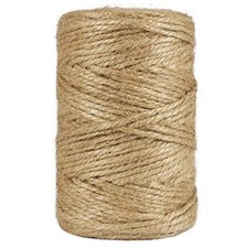 3mm Twine, 328 Feet Garden Twine Heavy Duty 3Ply Natural Jute String for Brown