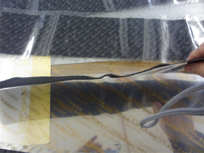 VELCRO  BRAND FASTENER 4'' x 20''  Black Hook 88 High Temp Adhesive with tunneling