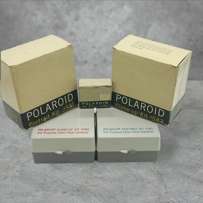 POLAROID LOT Close Up, Portrait Kit, UV Filter 583, 581, 585 for Land Camera