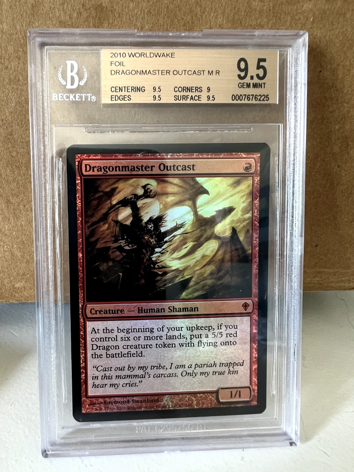 3x BGS 9.5 Dragonmaster Outcast  1x Foil MTG Worldwake & 2x Foil Battle Zendikar - Image 2 of 3