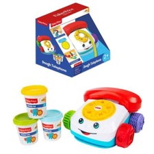 Fisher-Price FPR 4831 Klasyczny telefon dla dzieci Plasteczka Zabawka 3 puszki Ciasto Nowy