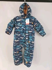 NWT COLUMBIA  SNUGGLE BUNNY BUNTING DOWN HYPERGALACTIC SNOWSUIT 18-24 M