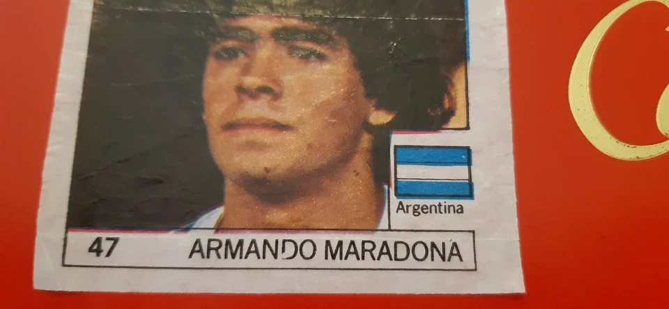 BOCA JUNIOR ARGENTINA MARADONA ROOKIE MUNDIAL 82 CHICLE BOOMER SUPER CARD RARO  - Imagen 3 de 4