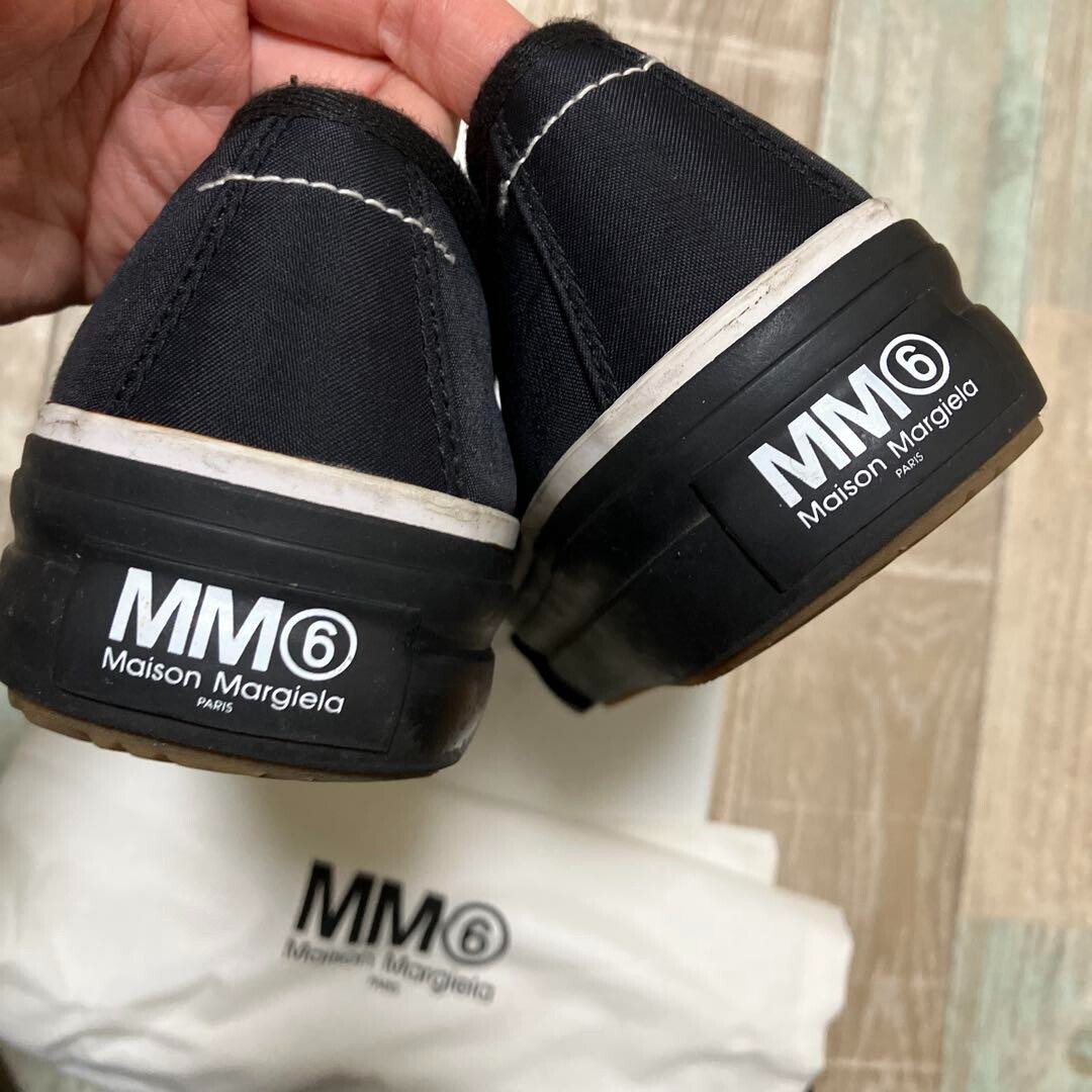 MM6｜SLIP-ONS (S59WR0093 P5246 T8013) Black Platform Slip-On Sneakers by MM6 Maison Margiela on Sale